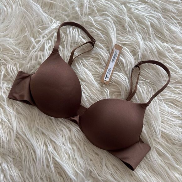 Skims Ultimate Push up Plunge Bra Jasper Size 32A - Picture 4 of 7